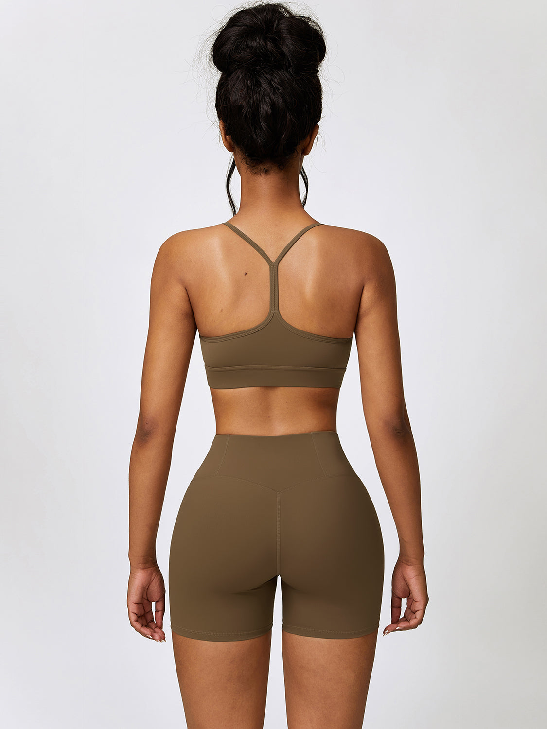 Sport Bra and Wide Waistband Shorts Set